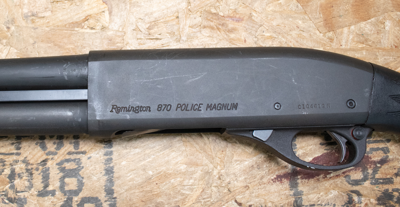REMINGTON 870 Police Magnum 12 Gauge Police Trade-in Shotguns with Synthetic Stock